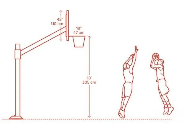 标准篮球架尺寸和高度详解（篮球爱好者必看）-第2张图片-www.211178.com_果博福布斯